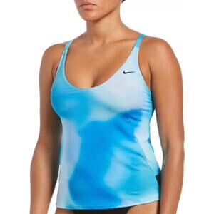 NIKE Battle Blue Crossback Swim Tankini | S